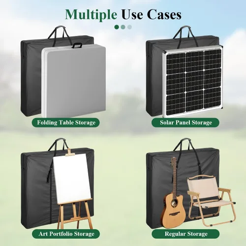 Miniatura 6 de Bolsa de almacenamiento de mesa plegable de 6 pies, bolsa de transporte portátil impermeable 600D para mesas plegables de pícnic/campamento/fiesta