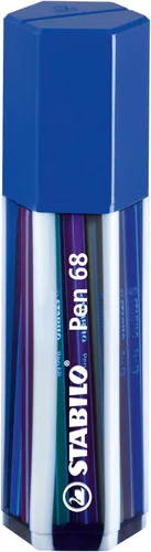 Miniatura 10 de STABILO Bolígrafo de punta de fibra premium 68 – ColorParade en antracita/rosa – Paquete de 20 – Colores surtidos