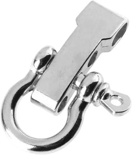 Miniatura 2 de Hewnda 10 juegos de grilletes de arco de aleación de zinc, hebillas de paracaídas, hebillas en D ajustables para pulseras de supervivencia de cuerda