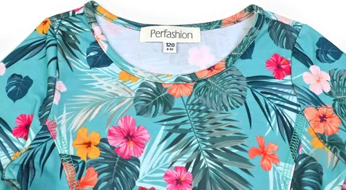Miniatura 29 de Perfashion Vestidos a juego para niñas y muñecas sin mangas/manga larga, acampanados, faldas de fiesta de unicornio