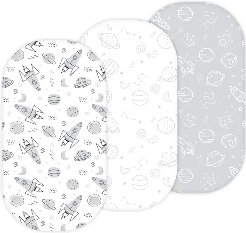 Miniatura 21 de Sábanas de moisés para Papablic, CoZee, Cowiewie, Ezebaby, Nawahev cuna y cama de noche para bebé de TansyPanda, 3 piezas, 33x20, ultra suaves