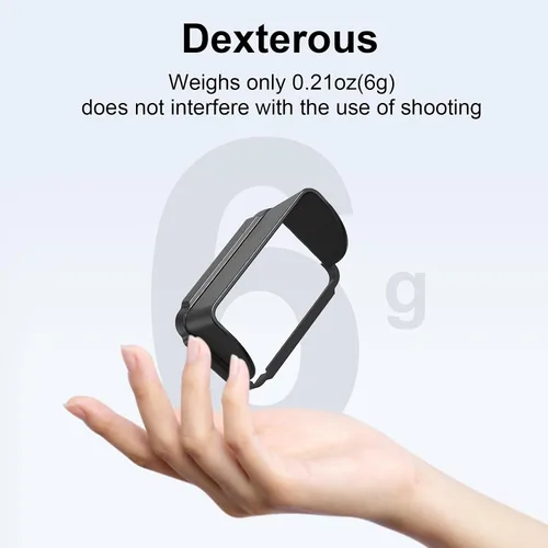 Miniatura 6 de Parasol de pantalla para DJI Osmo Pocket 3, protector de parasol antirreflejo, cubierta rígida de ABS para mayor visibilidad con luz brillante