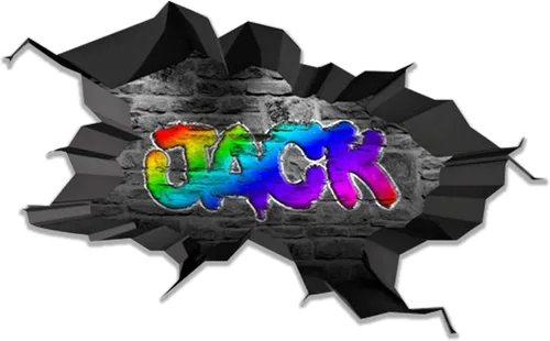 Calcomanía de pared con nombre personalizado, graffiti 3D | Arte personalizado calcomanía decorativa de vinilo | Removible | Despegar y pegar |