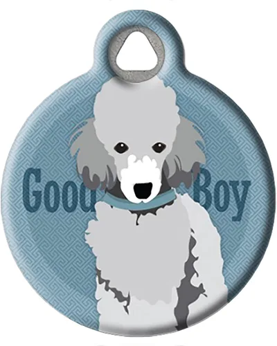 Miniatura 18 de Good Boy Airedale - Etiqueta de identificación personalizada para mascotas para perros y gatos, tamaño grande