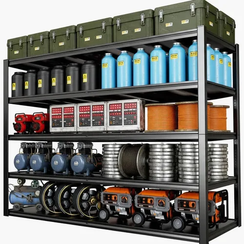 Miniatura 13 de Estantería de garaje resistente de 55 "W Unidad de estantería metálica de 30 pulgadas, estantes de almacenamiento ajustables de 4 niveles
