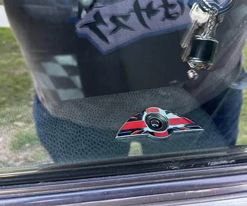 Miniatura 6 de iJDMTOY, (2) perillas para puerta de anillos con emblema de la bandera británica, color negro, para MINI Cooper Segunda generación R55 R56 R57 R58