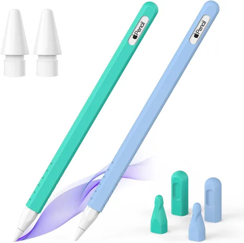 Miniatura 9 de Paquete de 2 fundas compatibles con Apple Pencil Pro 2024 y 2ª generación: accesorios de funda protectora para Apple Pen - Funda de silicona