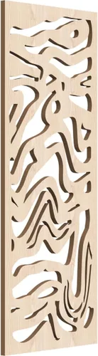 Miniatura 107 de 9 3/8"W x 24 3/8"H x 1/4"T Northfield Decorativos Paneles de Pared de Madera Calado, Abedul