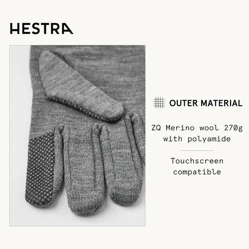 Miniatura 3 de Hestra Merino Touch Point Liner - Forro compatible con pantalla táctil para capas adicionales o como un guante fino
