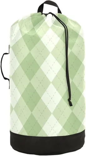 Miniatura 26 de Mochila de lavandería con hojas de estilo bohemio beige con correas ajustables para el hombro, bolsa de lavandería sucia para viajes, campamento