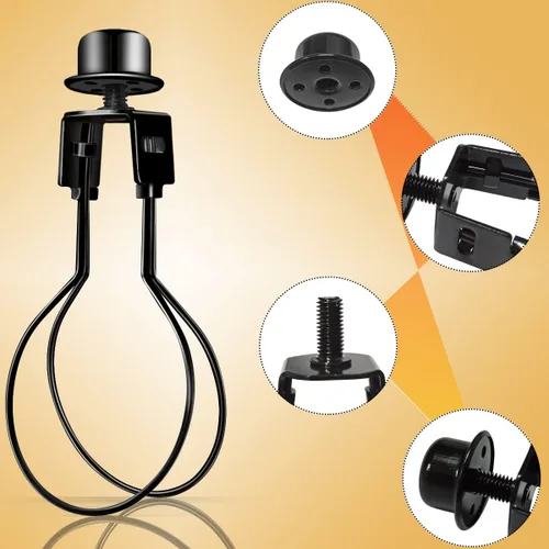 Miniatura 4 de Adaptador de pantalla de clip, adaptador de clip de bombilla de sombra, incluye niveladores de remate y pantalla, soporte de pantalla para bombillas