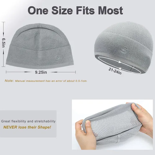 Miniatura 5 de Gorro de bambú ligero con diseño de calavera para hombres y mujeres, suave y cómodo multifunción