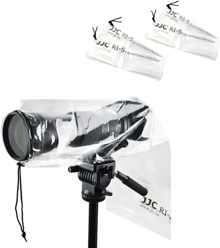 Miniatura 7 de JJC Funda de lluvia para cámara DSLR, protector de manga para canon, Nikon, Fujifilm, Sony, Olympus, Panasonic, Pentax Sigma, con una lente de hasta