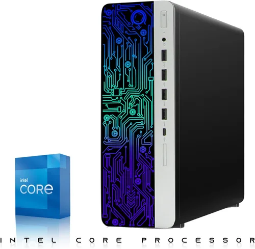 Miniatura 2 de PC de escritorio HP G3 para juegos, Intel Core i5 de 4ª generación, gráficos GT 1030, 16 GB de RAM, SSD de 1 TB, monitor curvado MTG nuevo de 24