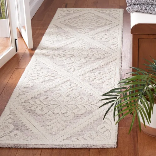 Miniatura 40 de SAFAVIEH Vermont Collection - Alfombra decorativa de 2 pies 3 pulgadas x 4 pies, color marfil, lana hecha a mano, ideal para zonas de alto tráfico