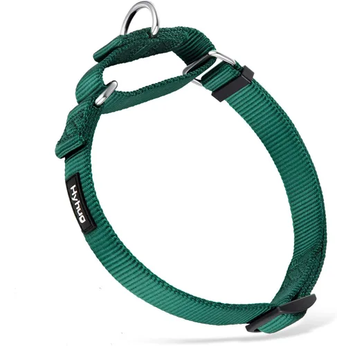 Miniatura 8 de Collar Hyhug Pets de nailon resistente, cómodo y seguro, para entrenamiento profesional, martingala, uso diario, para caminar, antiescape, para Azul