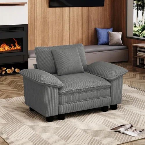 Miniatura 30 de MIXPATIO Juego de sofá modular Cloud en forma de U, asiento profundo de 3 piezas, sofá modular de 6 plazas y brazos extraíbles, felpilla de felpa
