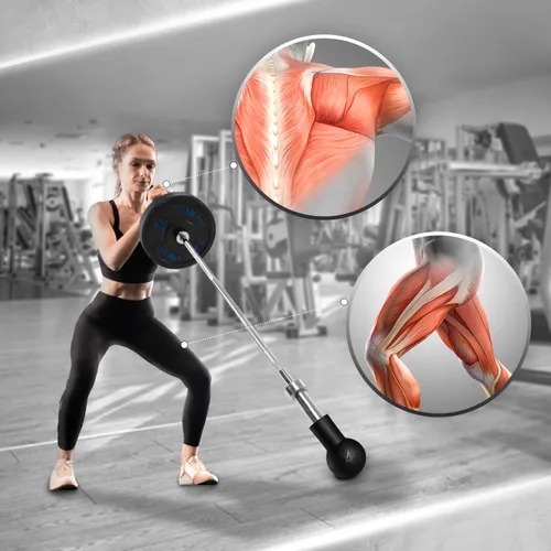 Miniatura 4 de Yes4All Exercise Machine Adjustable T Bar Row Attachment, D Row Handle/Landmine Handle Attachment with Textured Rubber Handles H. Bombas con barra