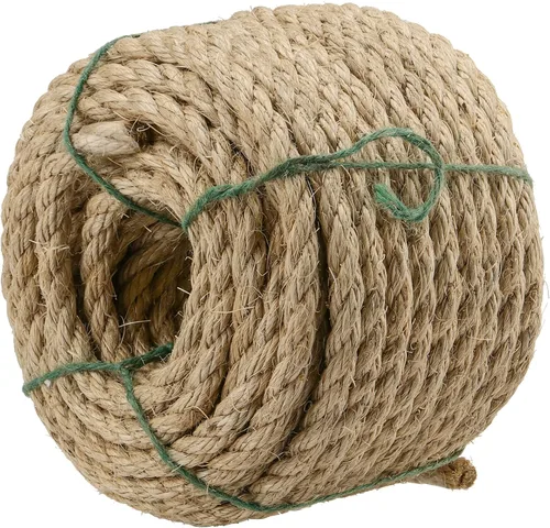 Miniatura 6 de FUNSUEI Cuerda de cáñamo natural de 1/2 pulgada x 100 pies, cuerda de cáñamo de 0.51 pulgadas de grosor, cuerda de yute natural, cuerda de sisal