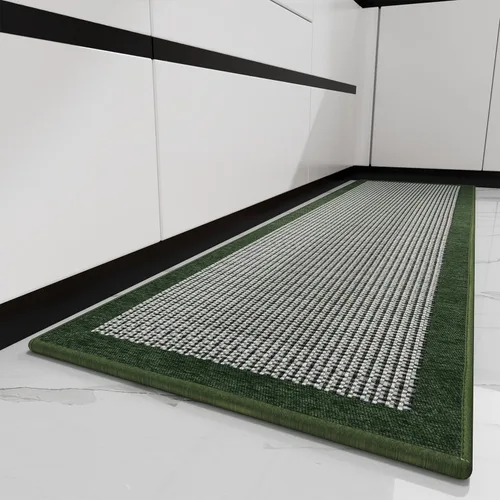 Miniatura 11 de PADOOR Tapetes de cocina para piso, alfombras de cocina antideslizantes, lavables, medio círculo, alfombra para fregadero de cocina, alfombra