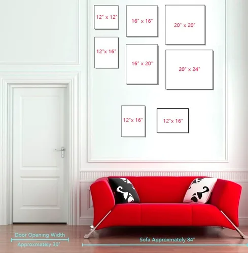 Miniatura 6 de Niwo ART - Montañas y mar, serie de pinturas más famosas del mundo, lienzo de pared para decoración del hogar, envoltura de galería, estirado
