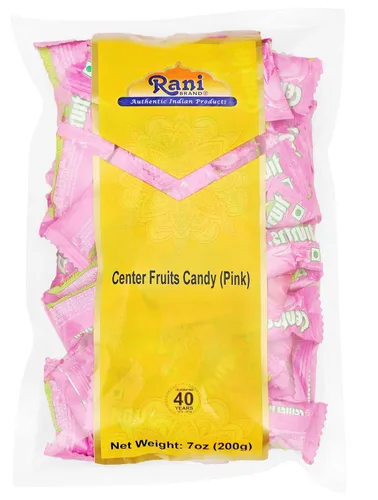 Rani Center Fruits Candy 7oz (200g) Envueltas Individualmente ~ Deliciosas Golosinas Indias | Vegano | Apto para Gluten | Sin OMG | De Origen Indio