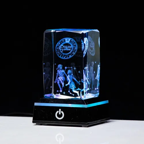 Miniatura 10 de Regalos de astrología del zodiaco Capricornio con cristales 3D para mujeres y hombres, figura de cristal de Capricornio, decoración de constelación