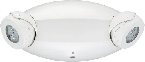 Lithonia Lighting Quantum - Luz de emergencia, luces de emergencia LED comerciales contemporáneas con 2 cabezales de lámpara compatibles, montaje en