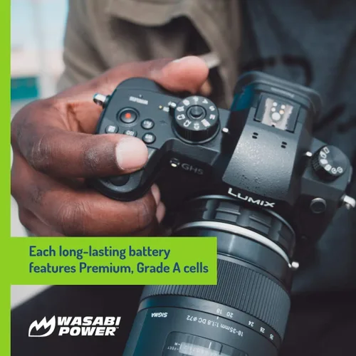 Miniatura 5 de Wasabi Power Batería (paquete de 2) y cargador USB dual para cámaras sin espejo Panasonic DMW-BLJ31 y Panasonic Lumix DC-S1, DC-S1H, DC-S1R, LUMIX S