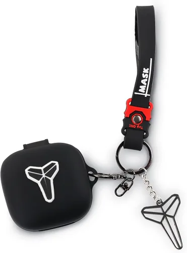 Miniatura 10 de Funda para auriculares Beats Fit Pro, funda de carga de silicona de dibujos animados con lindo llavero de muñeca con cordón antipérdida