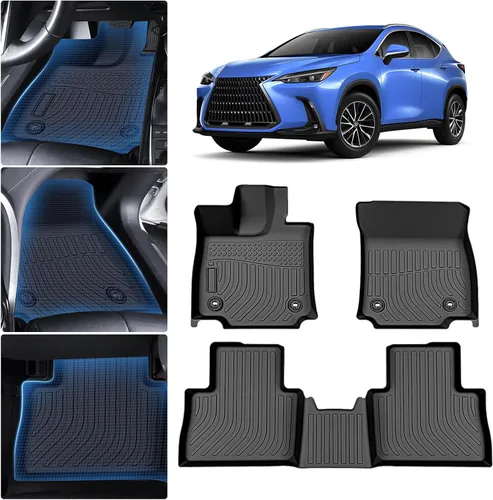 Miniatura 10 de Sunsdrew Alfombrillas TPE para todo tipo de clima, ajuste personalizado para Subaru Crosstrek 2018-2023/Impreza 2017-2023, negro, juego de 4 piezas