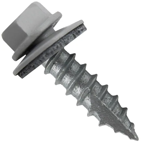 Miniatura 22 de HERR #14 CHARCOAL Tornillo de techo de chapa metálica de cabeza hexagonal: 250 tornillos x 1