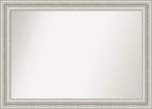 Miniatura 87 de Amanti Art Espejo de baño plateado para sobre el fregadero, 26 x 26 pulgadas, espejo cuadrado de plata antigua, marco de madera tradicional mediano