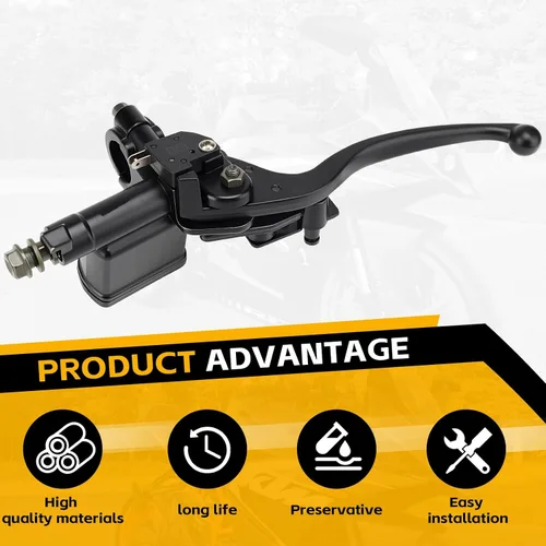 Miniatura 3 de 7/8'' Palanca de cilindro maestro de freno hidráulico derecho Bomba de repuesto para GY6 50cc 70cc 90cc 110cc 125cc 150cc 200cc 250cc ATV Quad