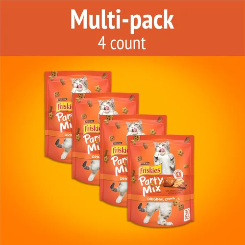 Miniatura 3 de Purina Friskies - Golosinas para gatos, Party Mix Original Crunch - Bolsa de 30 onzas