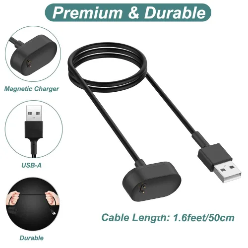 Miniatura 4 de Cargador para Fitbit Inspire HR y Ace 2, cable de carga USB de repuesto para pulsera inteligente Inspire (3.3 pies/39.4 in)