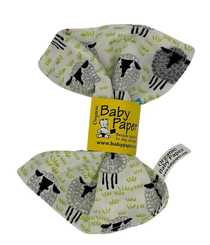 Miniatura 32 de Baby Paper, Juguete para bebé crujiente a rayas de color blanco y negro Rayas negras y blancas