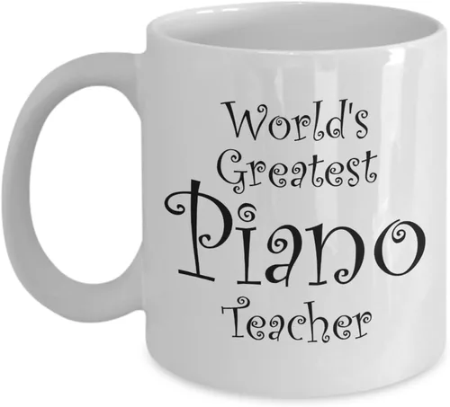 Taza de regalo para profesores de piano, hombres, mujeres, compañeros de trabajo, las tazas de café son el mejor regalo para profesores de piano,
