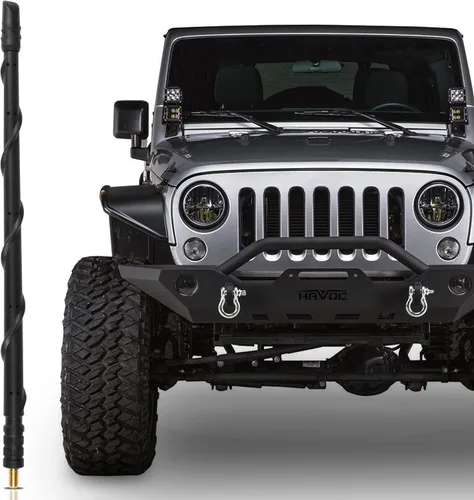 Miniatura 22 de VOFONO - Antena para Jeep Wrangler 4xe JK JL Unlimited Willys Gladiator JT Rubicon Sahara 2007-2025, accesorios Jeep Gladiator, antena Jeep Wrangler