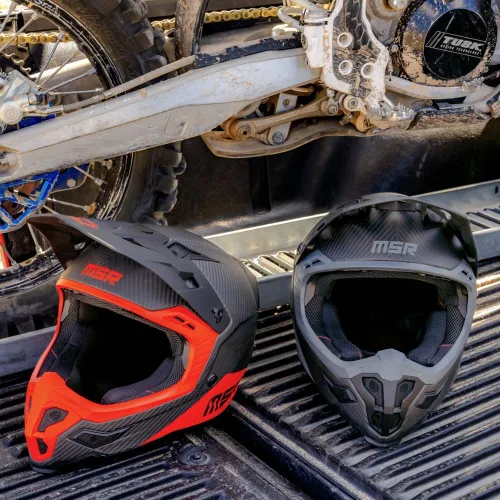 Miniatura 8 de MSR Casco de motocross hexagonal de carbono, motocross con MIPS