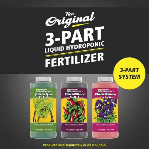 Miniatura 2 de Juego de fertilizantes de General Hydroponics: Grow, Bloom y Micro