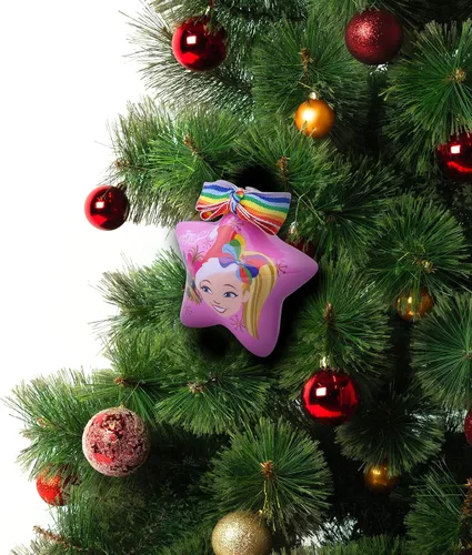 Miniatura 4 de Ruz JoJo Siwa - Juego de adornos de Navidad de estrella y unicornio, decoración de árbol para interiores y exteriores, paquete de 2