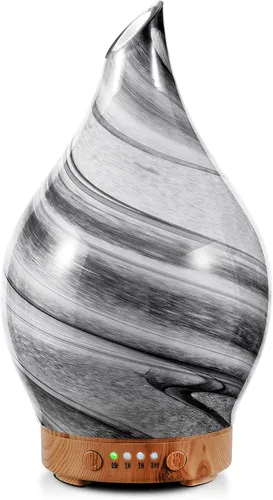 Miniatura 9 de Porseme Difusor de Aceite Esencial de 280ml, Difusor de Aroma 3D de Vidrio Soplado a Mano, Difusor Ultrasónico de Aromaterapia de Niebla Fresca