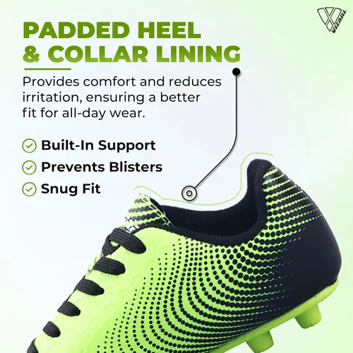 Miniatura 3 de Vizari USA Stealth - Botines de fútbol para niños y niñas, zapatos deportivos de fútbol para exteriores para niños pequeños, niños grandes, ligeros