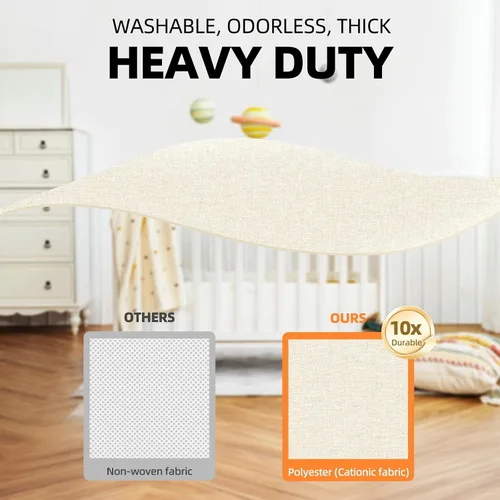 Miniatura 4 de Criusia Organizador de Cajones para Ropa de 6 Piezas - 90 Celdas Organizadores de Closet y Almacenamiento para Cuarto de Bebé - Organizador de Beige