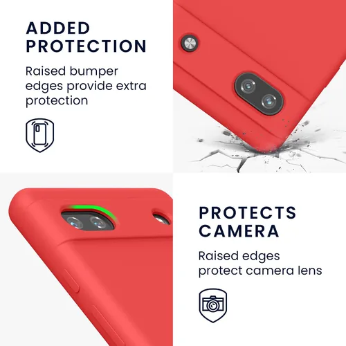 Miniatura 683 de kwmobile Funda Compatible con Google Pixel 6 Pro - Funda de teléfono de silicona TPU con acabado suave - Azul Arrecife