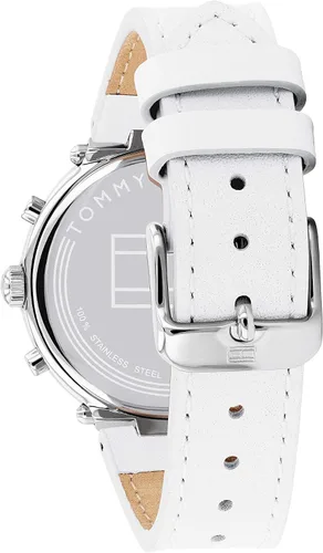 Miniatura 3 de Tommy Hilfiger Qtz Multifunción de acero inoxidable y correa de cuero para mujer color blanco Modelo 1782352 Blanco Reloj de cuarzo
