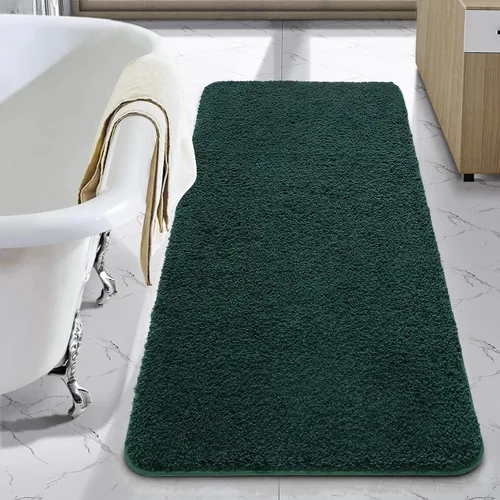 Miniatura 44 de LOCHAS - Tapete de baño de 24x70 pulgadas, suave, grueso y absorbente, hecho de microfibra, para el baño, lavable a máquina, tapete antideslizante