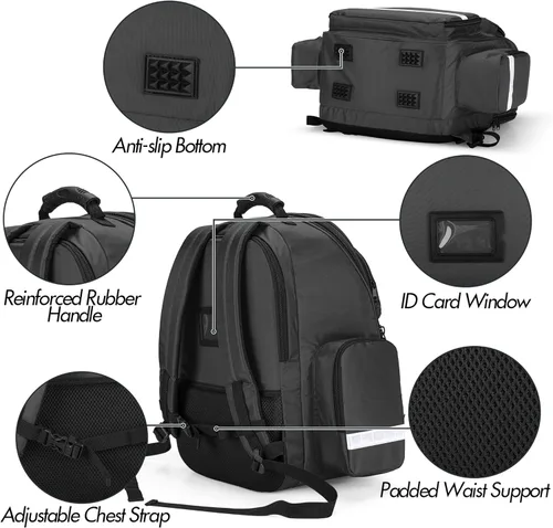Miniatura 2 de Trunab Bolsa de primeros auxilios para trauma, mochila vacía, kits de emergencia médica, paquete de bolsa de salto para emergencias médicas, EMS