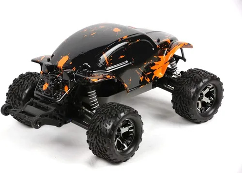 Miniatura 3 de SummitLink Cuerpo personalizado naranja fangoso sobre negro compatible para automóvil o camión RC escala 1/10 (camión no incluido) STB-BR-02